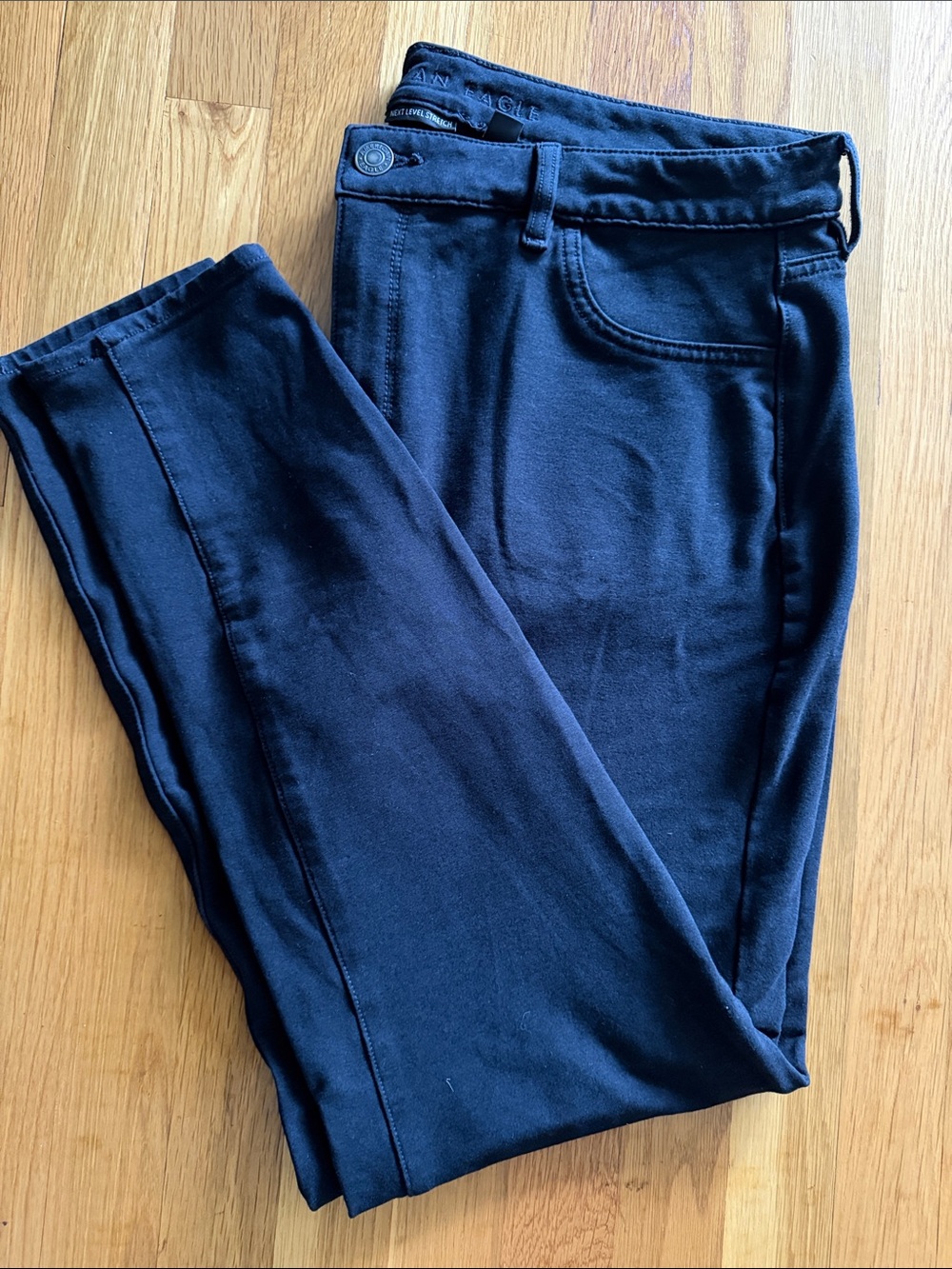 Women's Black Slim Stretch Pants Classic Everyday Fit